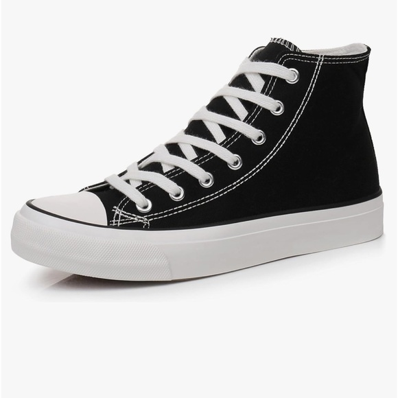 AIRWALK 🖤BLACK HIGH TOP TENNIS SHOES SZ 6🖤 - Picture 3 of 5